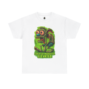 “Educated. Medicated. Elevated.” – Trippy Zombie T-Shirt